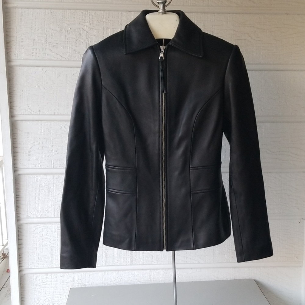 EXPRESS fitted LEATHER jacket